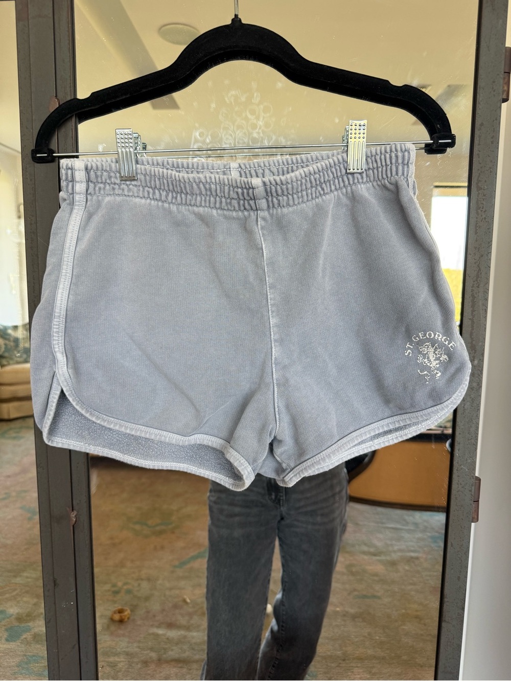 George Light Gray Athletic Cotton-Blend Lounge Shorts